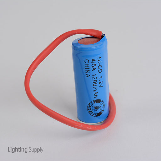 Standard 1.2V 1.1 Amp Backup Battery With 6 Inch Leads For Emergency/Exit Fixtures (ELB1210N/LEADS)