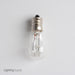 Standard 10W S6 Incandescent 250V Candelabra E12 Base Clear Indicator Bulb (10S6CL250)