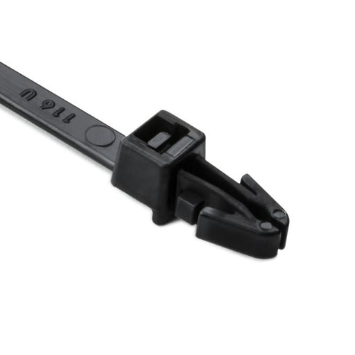 HellermannTyton 1-Piece Cable Tie/Arrowhead Mount 8.3 Inch Long 50 Pounds 0.04 Inch 100 Per Package (T50RSF0C2)