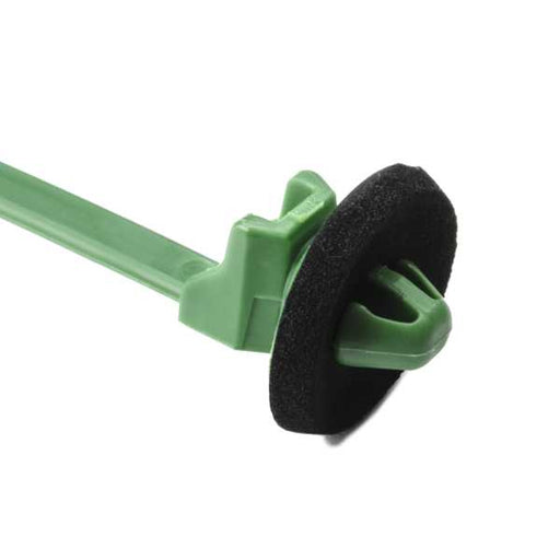 HellermannTyton 1-Piece Cable Tie/Arrowhead Mount With Seal 6.3 Inch Long 50 Pounds Tensile PA66HS Green 500 Per Bag (126-03100)