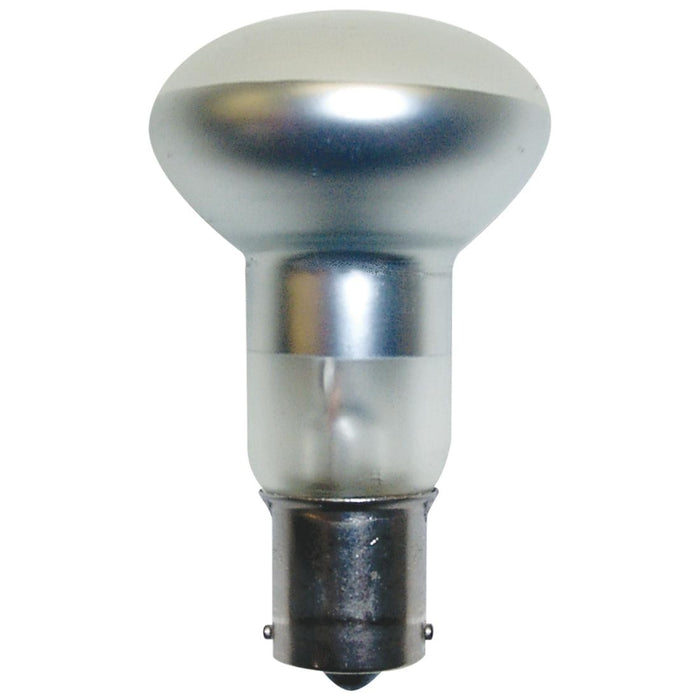 Standard .71 Amp 2.625 Inch R12 Incandescent 28V Single Contact Bayonet (BA15S) Base Miniature Bulb (#1385)
