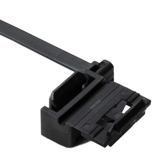 HellermannTyton Wire Clamping Cable Ties Version A Diameter Attachment .07 Inch 6.0 Inch Long Black PA66HS 500 Per Package (148-00088)
