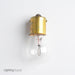 Standard 2.1 Amp 2 Inch S8 Incandescent 12.8V Single Contact Bayonet (BA15S) Base Clear Miniature Bulb (#1156)