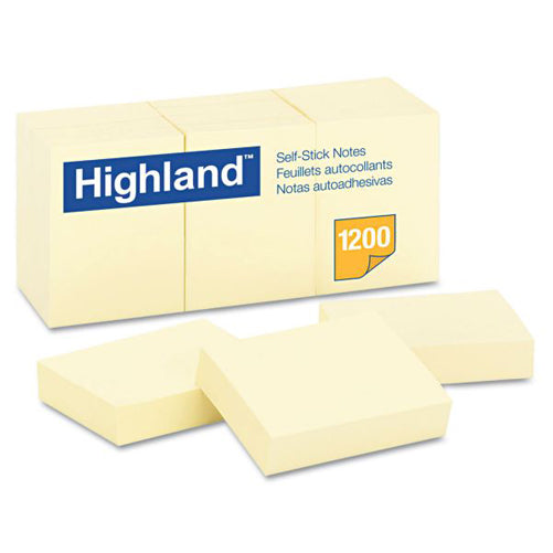 3M - 00325 Highland Notes 6539 1-1/2 Inch X 2 Inch 7.62 Cm X 7.62 Cm Yellow (7000050089)