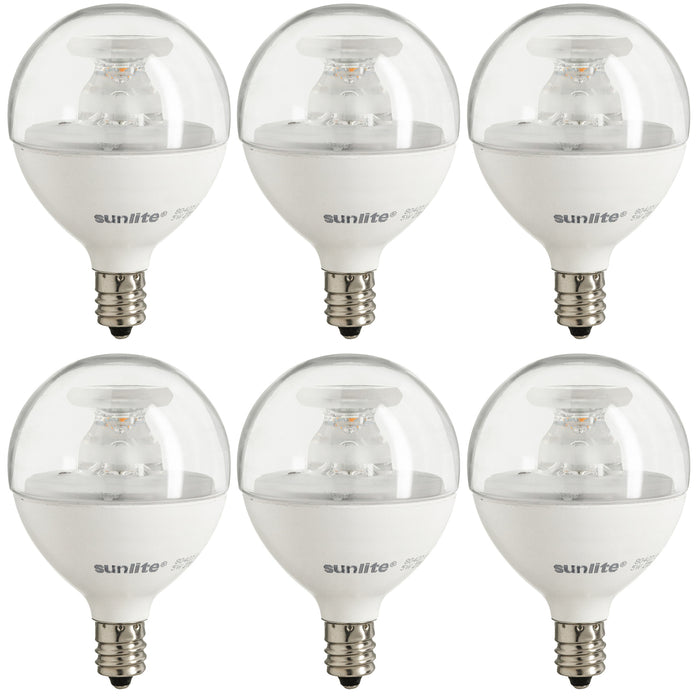 Sunlite LED G16.5 Bulb 5W 350Lm 2700K 120V E12 Base (40294-SU)