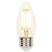 Westinghouse 4.5W (60W Equivalent ) B11 Dimmable Filament Light Bulb 2700K Clear E26 Medium Base 120V Box (4316900)