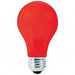 Standard 50W A19 Incandescent 250V Medium E26 Base Ceramic Red Bulb (50ACR250)