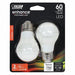 Feit Electric A15 8W LED 60W Equivalent Dimmable White 750Lm 2700K Bulb 2-Pack (BPA1560W927CAFIL2/RP)