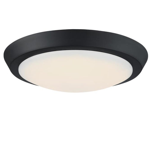 Westinghouse 20W 11 Inch Dimmable LED Flush Mount Ceiling Fixture Matte Black With Acrylic Shade (6117400)