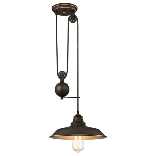 Westinghouse Pulley Pendant Oil Rubbed Bronze Finish With Highlights (6363200)