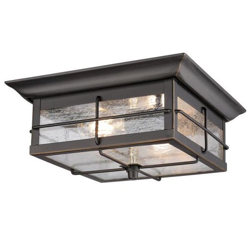 Westinghouse 11 Inch Orwell 2 Light Fixture Flush Mount Oil Rubbed Bronze Finish With Highlights (6578400)