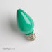 Standard 7W C7 Incandescent 130V Candelabra E12 Base Ceramic Green Stringer Bulb (7C7/CG130)