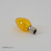 Standard 7W C7 Incandescent 130V Candelabra E12 Base Transparent Yellow Stringer Bulb (7C7/TY130)