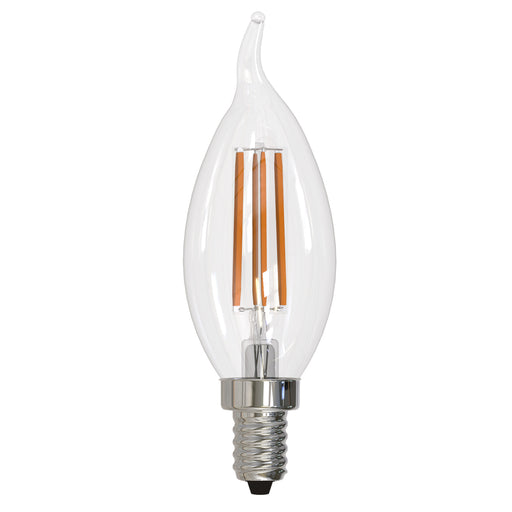Bulbrite LED6CA10/27K/FIL/3 6.5W LED CA10 2700K Filament Bulb E12 Base Clear 120V Dimmable (776739)