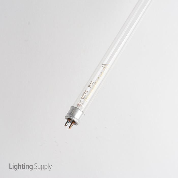 Standard 8W 12 Inch T5 Miniature Bi-Pin G5 Base UV-C 254nm Germicidal Bulb (G8T5) Warning! See Description For Important Safety Notice