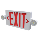 Halco EV-EXC-RD Evade Exit Sign And Emergency Combination Unit With Red Lettering 2.8W (95005)