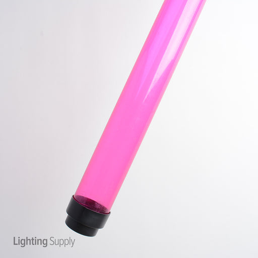Standard 96 Inch Pink Fluorescent T8 Tube Guard With End Caps (T8-PINKF96)