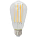 Sunlite S19/LED/FS/6W/927 6W LED Filament Style Bulb Dimmable 120V Long Filament 90 CRI 2700K 600Lm (80898-SU)