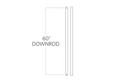 Generation Lighting 60 Inch Downrod In White (DR60WH)