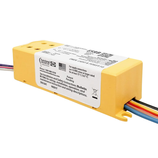 RIB Functional Devices UL924 Relay - 10 Amp SPST - 120-277 VAC Coil Input - 0-10 VDC Dimmer OVERRIDE (ESRB)