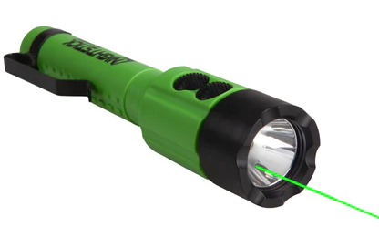 Nightstick LED Dual-Light Flashlight With Green Laser - 2 AA Batteries Required (Not Included) (NSP-2414GXL)