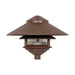 SATCO/NUVO 1-Light 2 Louver Pagoda Large Hood 120V Die Cast Aluminum Outdoor Landscape Pathway Light (SF76-635)
