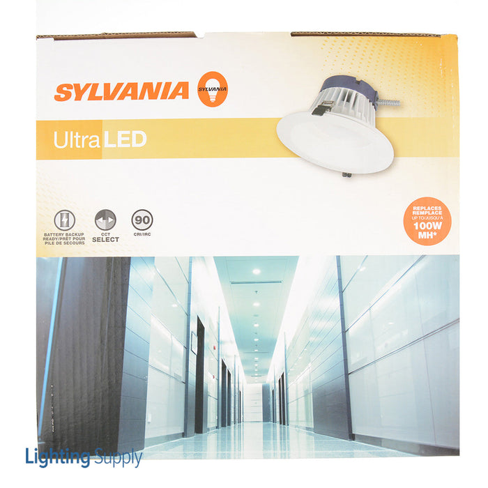 Sylvania LEDRT8/R3C/5000UD/9SC8 UltraLED 8 Inch CCT Selectable Downlights 57W 120-277V 0-10V Dimming 90 CRI 5000Lm (65481)