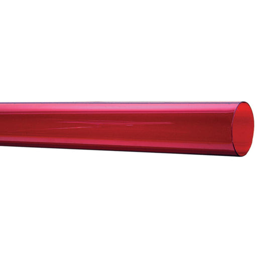 Standard 96 Inch Red Fluorescent T8 Tube Guard With End Caps (T8-REDF96)