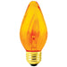Standard 40W F15 Flame Incandescent 130V Medium (E26) Base Amber Decorative Bulb (40F15/Amber)