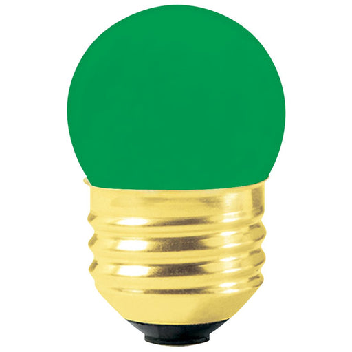 Standard 7.5W S11 Incandescent 130V Medium E26 Base Ceramic Green Sign Bulb (7.5S11CG/I)