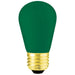Athalon 11W S14 Incandescent 130V Medium E26 Base Ceramic Green Sign Bulb (11S14/CG130/ATH)