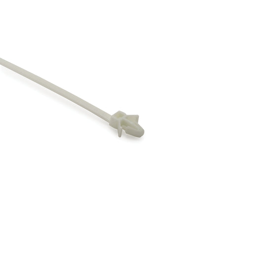 HellermannTyton 1-Piece Cable Tie/Arrowhead Mount With Wings 6 Inch Long 50 Pounds 0.24-0.26 Inch Mounting Hole PA66 Natural 500 Per Bag (126-00069)