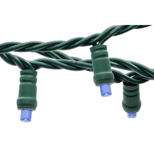 American Lighting LED Light String 23.5 Foot Length 4.8W 70 LEDs Per String 4 Inch Spacing Green Wire 120V Blue (5MM-70/4-G-BL-S)
