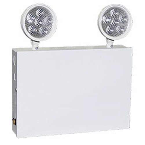 Exitronix City Of New York Approved Emergency LED Unit Equipment 2 Lamps White Finish (NY-LED-2W)