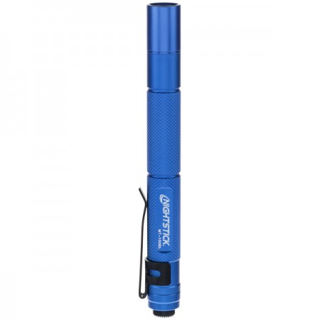 Nightstick Aluminum Mini-TAC Flashlight-Blue-2 AAA Batteries (MT-100BL)