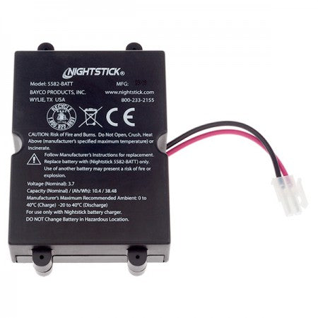 Nightstick Intrinsically Safe 4-Cell Lithium-Ion Rechargeable Battery Pack For 5582 Series LED Lights (5582-BATT)