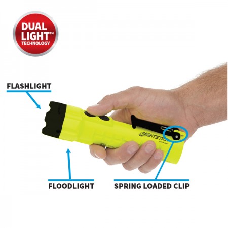 Nightstick Intrinsically Safe Dual-Light Flashlight-Green (XPP-5422GX)