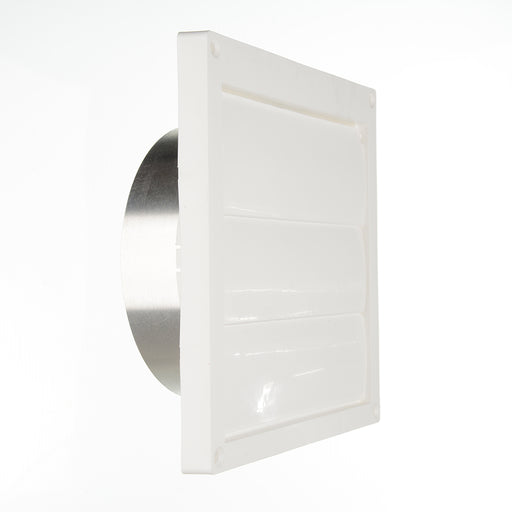 Broan-NuTone Wall Cap White Plastic Louvered Fits Models 512M (S97011740)