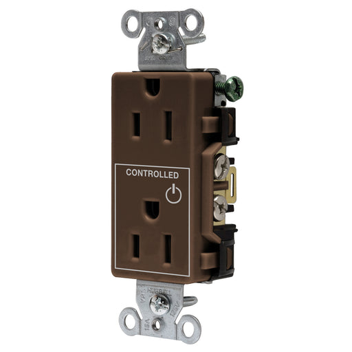 Bryant 1/2 Controlled 15A 125V Back And Side Wired Decorator Brown (DRS15C1)