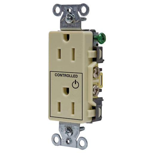 Bryant 1/2 Controlled 15A 125V Back And Side Wired Decorator Ivory (DRS15C1I)