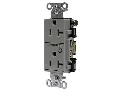 Bryant 1/2 Controlled 20A 125V Back And Side Wired Decorator Gray (DRS20C1GRY)