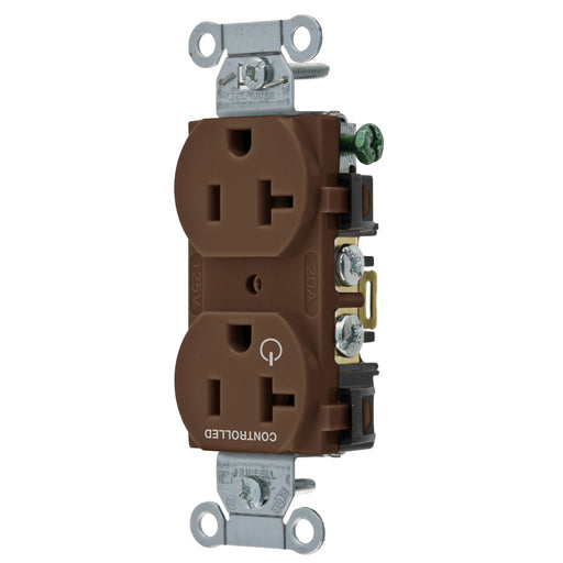 Bryant 1/2 Controlled 20A 125V Commercial Duplex Brown (CBRS20C1)