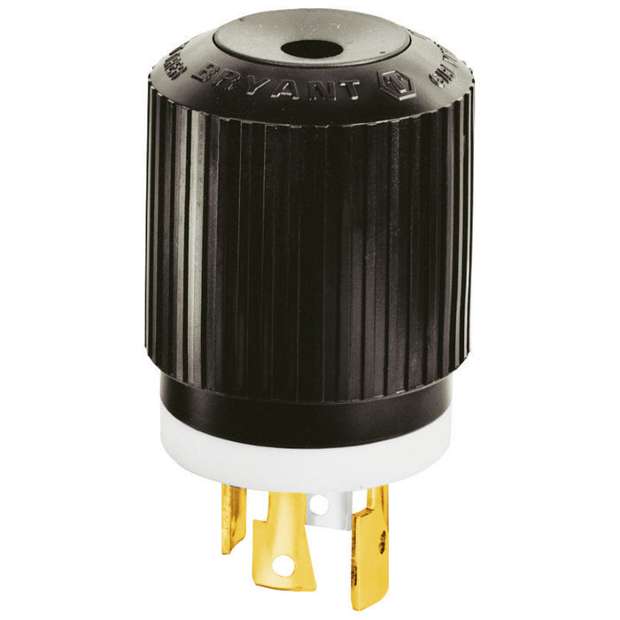 Bryant Locking Plug 30A 347/600V L20-30P Black And White (72030NP)