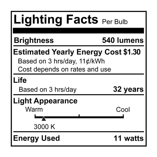 Bulbrite SP20-11-36D-930-03 SORAA 10.8W LED PAR20 3000K Vivid 36 Degree Dimmable (777265)
