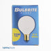 Bulbrite 25G12WH 25W G12 Globe White E12 130V 2700K (300025)