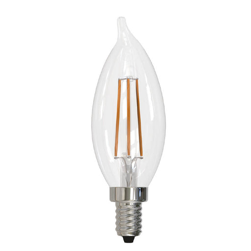 Bulbrite LED5CA10/30K/FIL/E12/3 5W LED CA10 3000K Filament E12 Fully Compatible Dimming (776629)