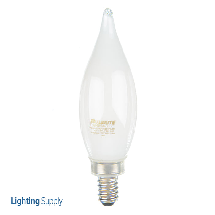 Bulbrite LED3CA10/27K/FIL/M/3 3.6W LED CA10 2700K Filament E12 Fully Compatible Dimming Milky White (776860)