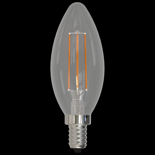 Bulbrite LED5B11/27K/FIL/D/B 5W LED B11 2700K Filament Bulb 500Lm 80 CRI E12 Base 120V Dimmable Clear (776636)