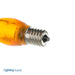 Standard C9 LED 120V-130V Intermediate E17 Base Amber Stringer Bulb (C9/INT/AM/120V-130V)