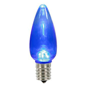 Standard 0.65W C9 LED 120V-130V Intermediate E17 Base Blue Stringer Bulb (C9/INT/BL/120V-130V)